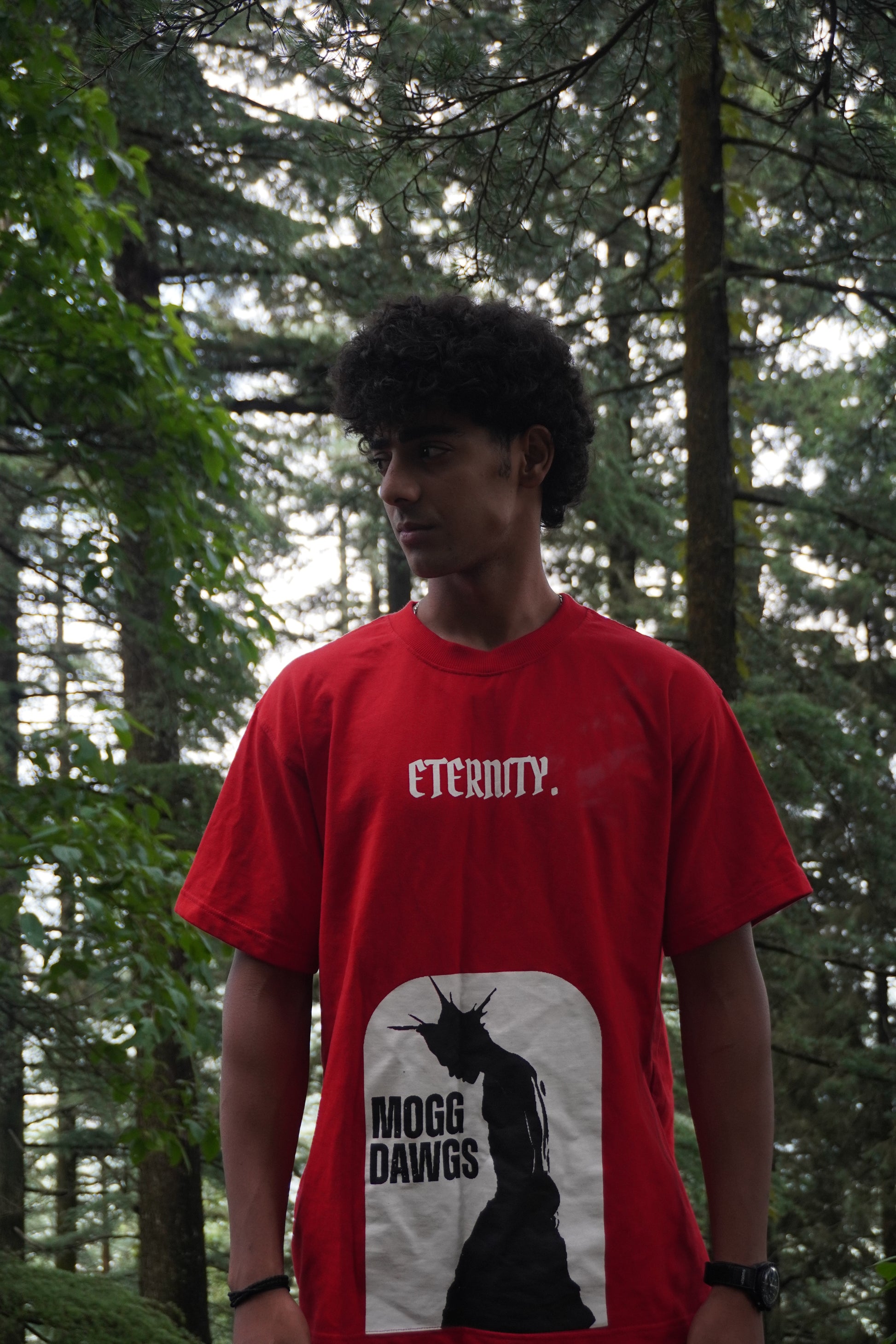 Eternity Oversized T-Shirt – Red | Mogg Dawgs